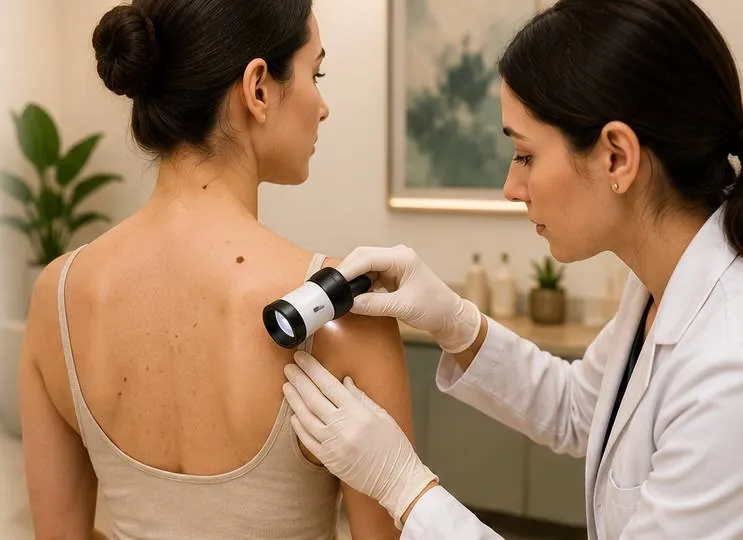 Dermatology exam photo